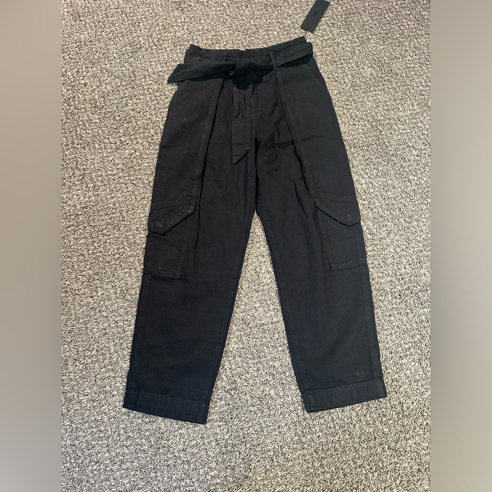 Edwin Harlow High Rise Belted Cargo Pants